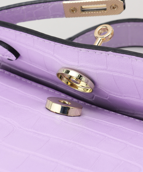 PETA+JAIN（ペタアンドジェーン）の「【PETA+JAIN /ペタアンドジェーン】 ヒネリカナグミニバッグ（ハンドバッグ・レディース・ブラック/ベージュ/パープル/モスグリーン・FREE）」の16枚目の写真