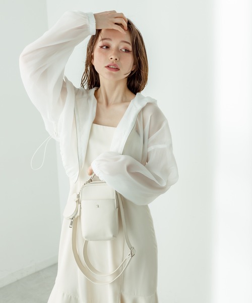 OLIVE des OLIVE(オリーブデオリーブ)の「シアパーカー 1031070080(パーカー・レディース・サックスブルー/ブラック/オフホワイト・FREE)」の7枚目の写真