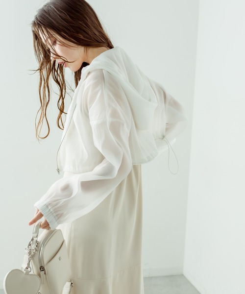 OLIVE des OLIVE(オリーブデオリーブ)の「シアパーカー 1031070080(パーカー・レディース・サックスブルー/ブラック/オフホワイト・FREE)」の8枚目の写真