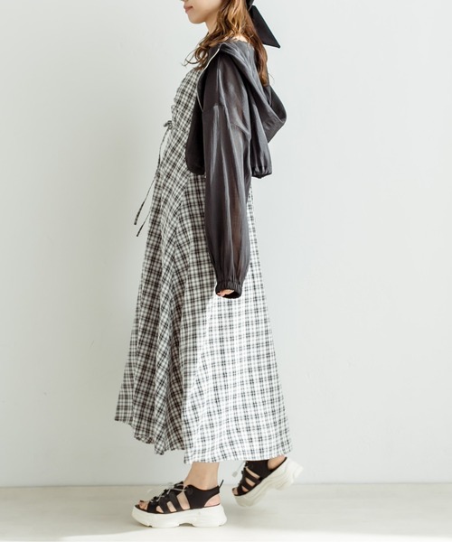 OLIVE des OLIVE(オリーブデオリーブ)の「シアパーカー 1031070080(パーカー・レディース・サックスブルー/ブラック/オフホワイト・FREE)」の12枚目の写真