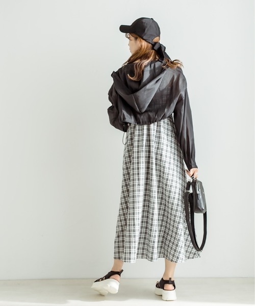 OLIVE des OLIVE(オリーブデオリーブ)の「シアパーカー 1031070080(パーカー・レディース・サックスブルー/ブラック/オフホワイト・FREE)」の13枚目の写真