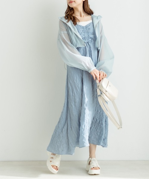 OLIVE des OLIVE(オリーブデオリーブ)の「シアパーカー 1031070080(パーカー・レディース・サックスブルー/ブラック/オフホワイト・FREE)」の18枚目の写真