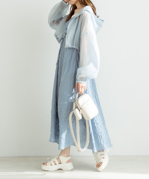 OLIVE des OLIVE(オリーブデオリーブ)の「シアパーカー 1031070080(パーカー・レディース・サックスブルー/ブラック/オフホワイト・FREE)」の19枚目の写真