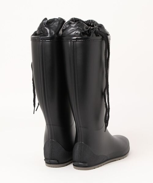 Fabby fabby(ファビィーファビィー)の「ロングレインブーツ/ポータブル(レインシューズ・レディース・ブラック・MEDIUM/LARGE)」の3枚目の写真