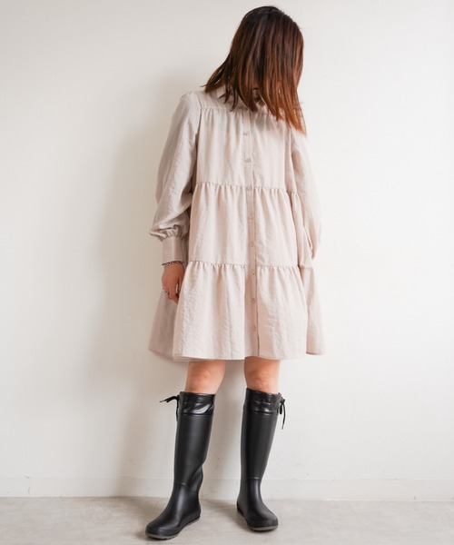 Fabby fabby(ファビィーファビィー)の「ロングレインブーツ/ポータブル(レインシューズ・レディース・ブラック・MEDIUM/LARGE)」の6枚目の写真