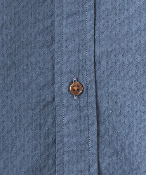 green label relaxing（グリーンレーベルリラクシング）の「サッカードビー ボタンダウン シャツ -抗菌-（シャツ/ブラウス・メンズ・ネイビー/ライトグレー/ロイヤルブルー・M/XL/L/S）」の12枚目の写真