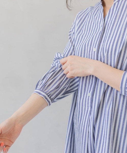 フェリシモMama（フェリシモママ）の「Ｍｏｒｅｄｄｅ　マタニティから産後も使える　ママによりそうワンピースパジャマ（マタニティウェア/グッズ・レディース・ブラック系その他/ベージュ系その他/ブルー系その他・MEDIUM/LARGE/X-LARGE）」の13枚目の写真