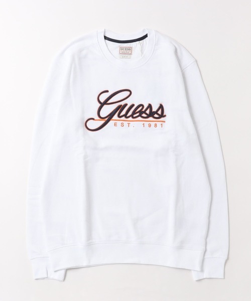 Guess（ゲス）の「Beau Logo Sweatshirt（スウェット・メンズ・ブラック/ホワイト/ベージュ/パープル・X-LARGE/LARGE/MEDIUM/SMALL）」の2枚目の写真