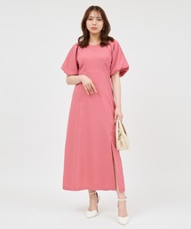 パフスリーブ」に該当するワンピース/ドレス（ピンク/桃色系