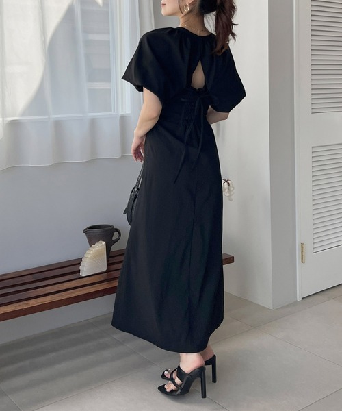 23区Applaudir☆未使用size46黒パフスリーブワンピース¥40700 23区Applaudir☆未使用size46黒パフスリーブワンピース¥40700