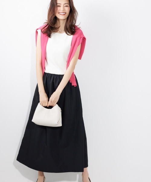 M.deux（エムドゥ）の「◎クルーネックカーディガン◎（カーディガン/ボレロ・レディース・オフホワイト/ブラック/ベージュ/ピンク・MEDIUM）」の18枚目の写真