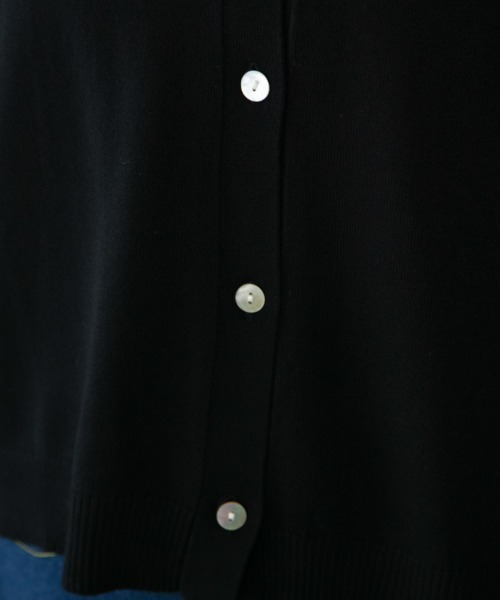 M.deux（エムドゥ）の「◎クルーネックカーディガン◎（カーディガン/ボレロ・レディース・オフホワイト/ブラック/ベージュ/ピンク・MEDIUM）」の14枚目の写真