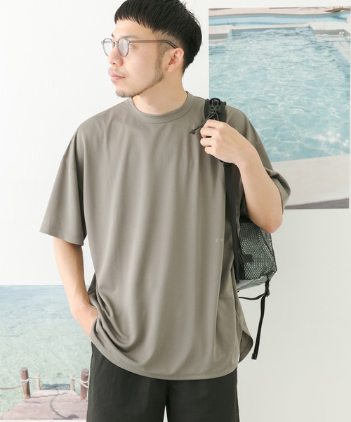 EKAL（エカル）の「add fabrics ロゴTシャツ（Tシャツ/カットソー・メンズ・ベージュ/チャコールグレー/グレー・MEDIUM/LARGE）」の18枚目の写真