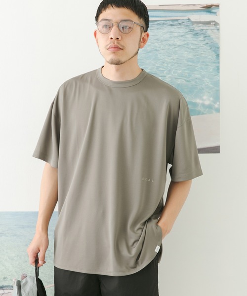 EKAL（エカル）の「add fabrics ロゴTシャツ（Tシャツ/カットソー・メンズ・ベージュ/チャコールグレー/グレー・MEDIUM/LARGE）」の21枚目の写真
