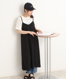 ◆【イージーケア】大人の心をつかむ キャミワンピース