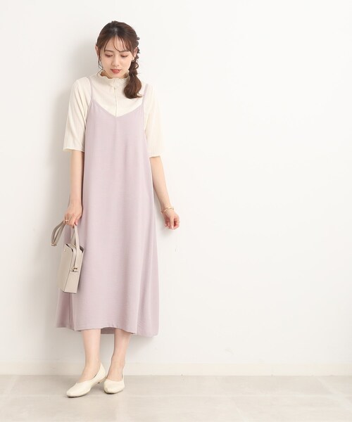 SHOO・LA・RUE(シューラルー)の「◆【イージーケア】大人の心をつかむ キャミワンピース(ワンピース・レディース・ライトベージュ/ブラック/ブルー・00)」の15枚目の写真