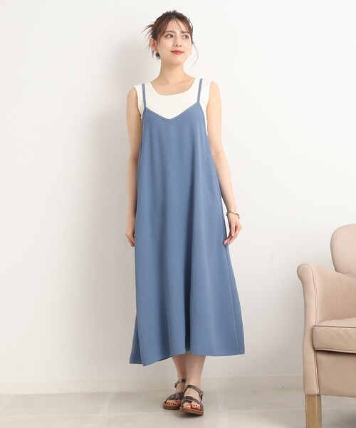 SHOO・LA・RUE(シューラルー)の「◆【イージーケア】大人の心をつかむ キャミワンピース(ワンピース・レディース・ライトベージュ/ブラック/ブルー・00)」の20枚目の写真