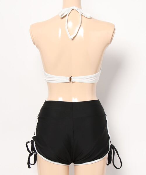 QFORON（キュフォロン）の「スポーティークロス水着セット（水着・レディース・ホワイト×ブラック・LL/M/L）」の18枚目の写真