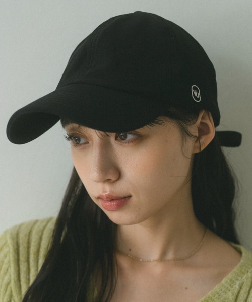 VANNIE U(ヴァニーユー)の「オーバルロゴキャップ(キャップ・レディース・ブラック/アイボリー・FREE)」の1枚目の写真