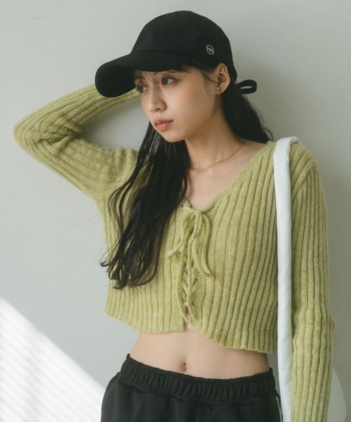 VANNIE U(ヴァニーユー)の「オーバルロゴキャップ(キャップ・レディース・ブラック/アイボリー・FREE)」の8枚目の写真