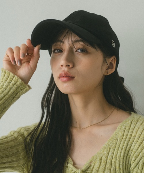 VANNIE U(ヴァニーユー)の「オーバルロゴキャップ(キャップ・レディース・ブラック/アイボリー・FREE)」の5枚目の写真