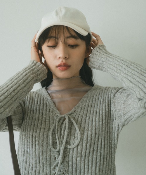 VANNIE U(ヴァニーユー)の「オーバルロゴキャップ(キャップ・レディース・ブラック/アイボリー・FREE)」の18枚目の写真
