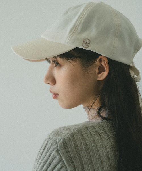 VANNIE U(ヴァニーユー)の「オーバルロゴキャップ(キャップ・レディース・ブラック/アイボリー・FREE)」の17枚目の写真