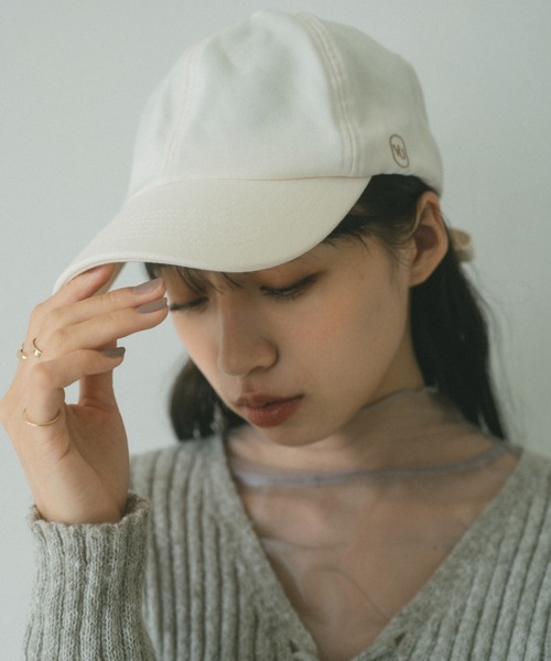 VANNIE U(ヴァニーユー)の「オーバルロゴキャップ(キャップ・レディース・ブラック/アイボリー・FREE)」の20枚目の写真