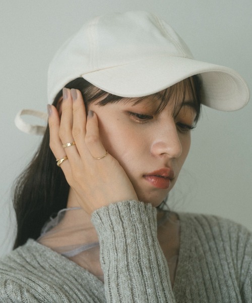 VANNIE U(ヴァニーユー)の「オーバルロゴキャップ(キャップ・レディース・ブラック/アイボリー・FREE)」の16枚目の写真