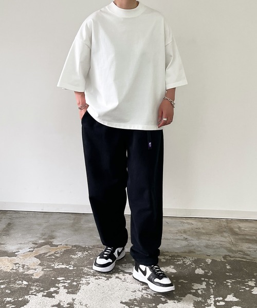 y/m by MIHO（イムバイミホ）の「モックネックオーバーサイズTシャツ（Tシャツ/カットソー・レディース・ホワイト/ブラック・FREE）」の12枚目の写真