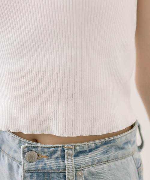 mystic（ミスティック）の「パット付Vキャミソール（キャミソール・レディース・オフホワイト/グレー/アイボリー/ブラック/ベージュ・FREE）」の14枚目の写真