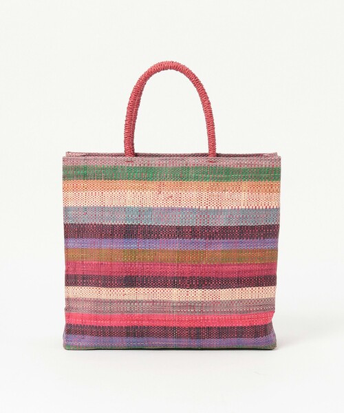 agnes b.（アニエスベー）の「【Outlet】  ラフィアハンドバッグ (MX02-07)（ハンドバッグ・レディース・レッド・FREE）」の2枚目の写真