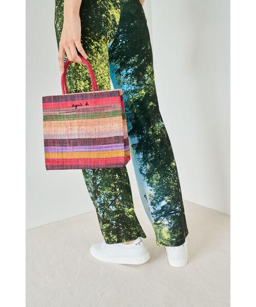 agnes b.（アニエスベー）の「【Outlet】  ラフィアハンドバッグ (MX02-07)（ハンドバッグ・レディース・レッド・FREE）」の12枚目の写真