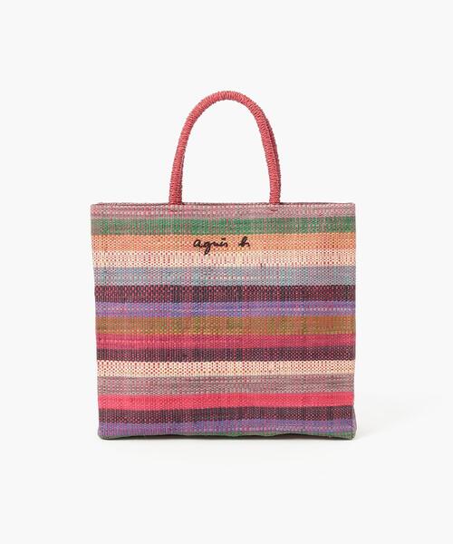 agnes b.（アニエスベー）の「【Outlet】  ラフィアハンドバッグ (MX02-07)（ハンドバッグ・レディース・レッド・FREE）」の11枚目の写真