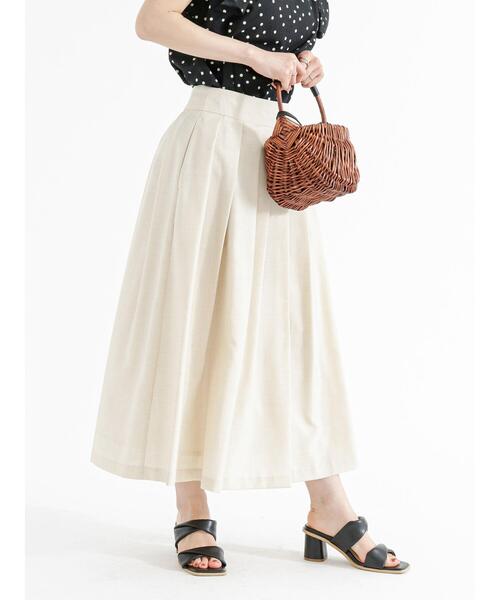 Te chichi（テチチ）の「リネンライクアシンメトリータックスカート（スカート・レディース・ブルー/ネイビー/ベージュ・M/S）」の19枚目の写真