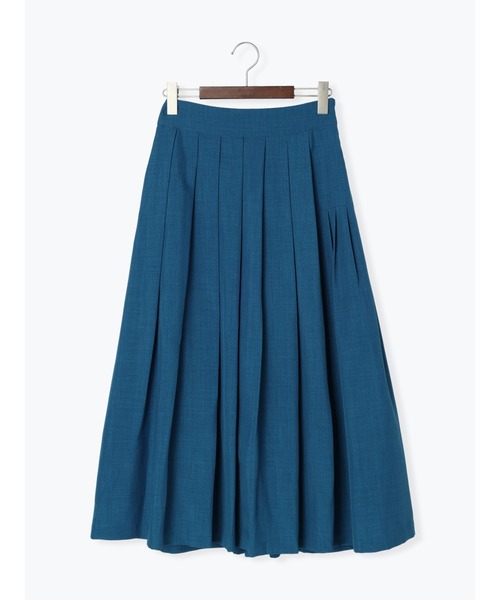 Te chichi（テチチ）の「リネンライクアシンメトリータックスカート（スカート・レディース・ブルー/ネイビー/ベージュ・M/S）」の4枚目の写真