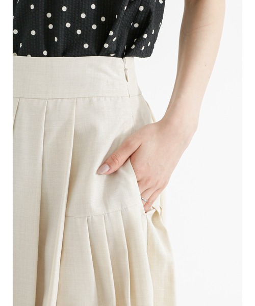 Te chichi（テチチ）の「リネンライクアシンメトリータックスカート（スカート・レディース・ブルー/ネイビー/ベージュ・M/S）」の22枚目の写真