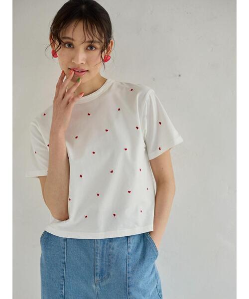 BASICKS 23SS ハート刺繍Tシャツ （FREAK'S STORE/ワンポイント
