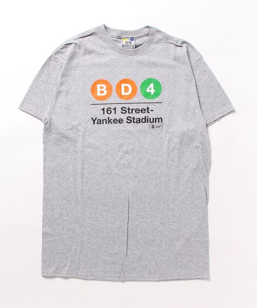 PARKS TOKYO SELECT(パークストウキョウセレクト)の「【NYC SUBWAY LINE】(UN)YANKEE STADIUM TEES(Tシャツ/カットソー・メンズ・ブラック/グレー・MEDIUM/LARGE)」の1枚目の写真