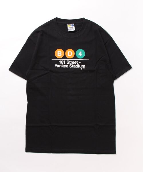 PARKS TOKYO SELECT(パークストウキョウセレクト)の「【NYC SUBWAY LINE】(UN)YANKEE STADIUM TEES(Tシャツ/カットソー・メンズ・ブラック/グレー・MEDIUM/LARGE)」の2枚目の写真