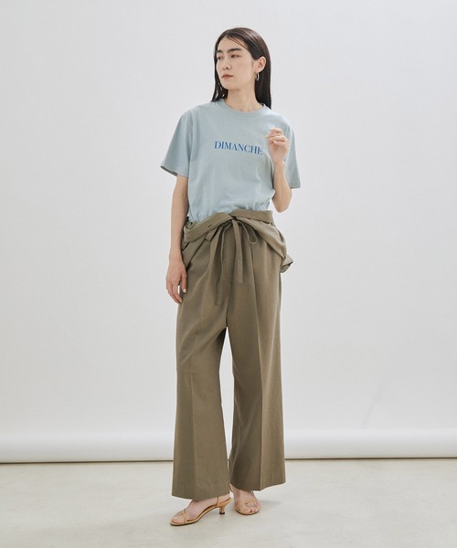 GOOD ROCK SPEED（グッドロックスピード）の「【GOOD ROCK SPEED（グッドロックスピード）】別注マルシェT（Tシャツ/カットソー・レディース・ライトグリーン/サックスブルー/ホワイト・FREE）」の4枚目の写真