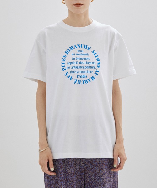 GOOD ROCK SPEED（グッドロックスピード）の「【GOOD ROCK SPEED（グッドロックスピード）】別注マルシェT（Tシャツ/カットソー・レディース・ライトグリーン/サックスブルー/ホワイト・FREE）」の13枚目の写真