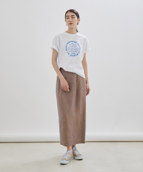 GOOD ROCK SPEED（グッドロックスピード）の「【GOOD ROCK SPEED（グッドロックスピード）】別注マルシェT（Tシャツ/カットソー・レディース・ライトグリーン/サックスブルー/ホワイト・FREE）」の21枚目の写真