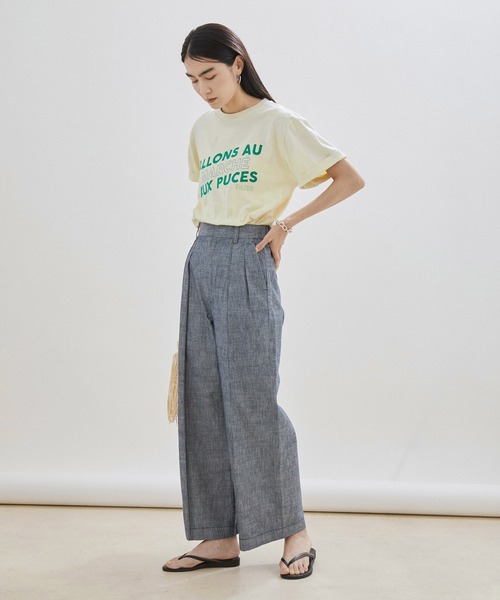 GOOD ROCK SPEED（グッドロックスピード）の「【GOOD ROCK SPEED（グッドロックスピード）】別注マルシェT（Tシャツ/カットソー・レディース・ライトグリーン/サックスブルー/ホワイト・FREE）」の12枚目の写真