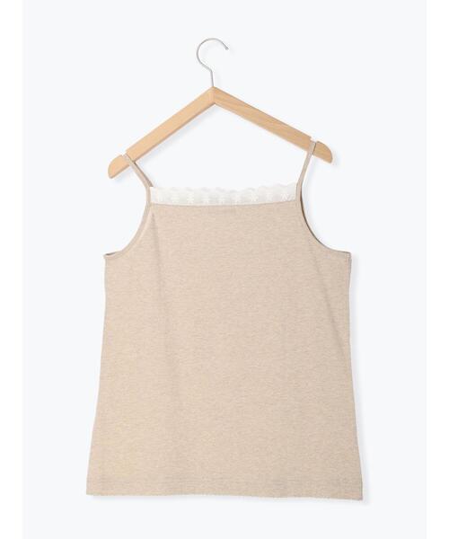 Samansa Mos2(サマンサ モスモス)の「胸元レースキャミソール(キャミソール・レディース・ベージュ/ブラック/オフホワイト・F)」の5枚目の写真