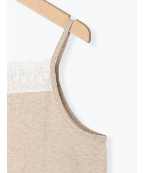 Samansa Mos2(サマンサ モスモス)の「胸元レースキャミソール(キャミソール・レディース・ベージュ/ブラック/オフホワイト・F)」の7枚目の写真