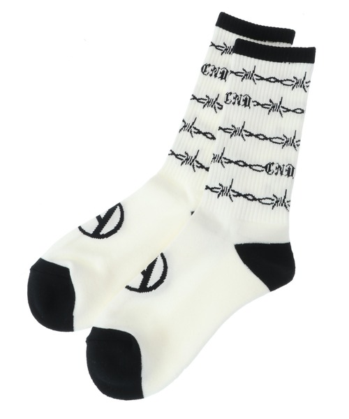 Candy Stripper（キャンディストリッパー）の「CND RIB ソックス（ソックス/靴下・レディース・ブラック/オフホワイト・FREE）」の3枚目の写真