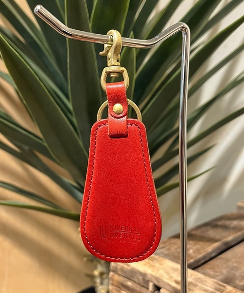 UNIVERSAL OVERALL（ユニバーサルオーバーオール）の「【 UNIVERSAL OVERALL / ユニバーサルオーバーオール 】栃木レザー靴べらキーホルダー UV156AR leather shoehorn keychain DRE（キーホルダー・メンズ・ブラック/ダークブラウン/ブラウン/レッド/グリーン/ネイビー・FREE）」の16枚目の写真