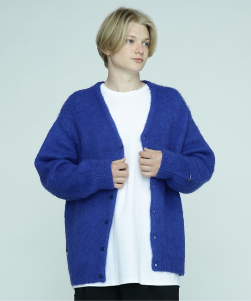 MANASTASH（マナスタッシュ）の「MANASTASH/マナスタッシュ　ABERDEEN KURTIGAN　アバディーンカーディガン（カーディガン/ボレロ・メンズ・グレー/ブルー/ブラック/バーガンディー/モカ/パープル・MEDIUM/LARGE/X-LARGE/XL）」の11枚目の写真