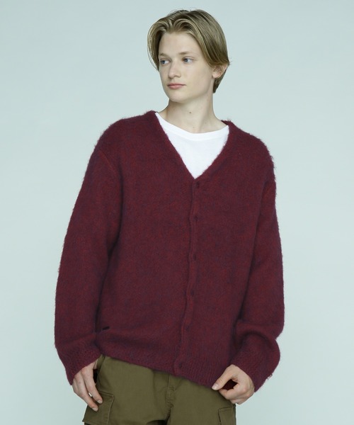 MANASTASH（マナスタッシュ）の「MANASTASH/マナスタッシュ　ABERDEEN KURTIGAN　アバディーンカーディガン（カーディガン/ボレロ・メンズ・グレー/ブルー/ブラック/バーガンディー/モカ/パープル・MEDIUM/LARGE/X-LARGE/XL）」の14枚目の写真